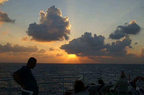 Sunset on a sea — Stock Photo, Image