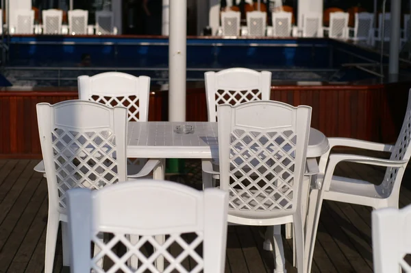 Chairs in cafe — Stock Photo, Image