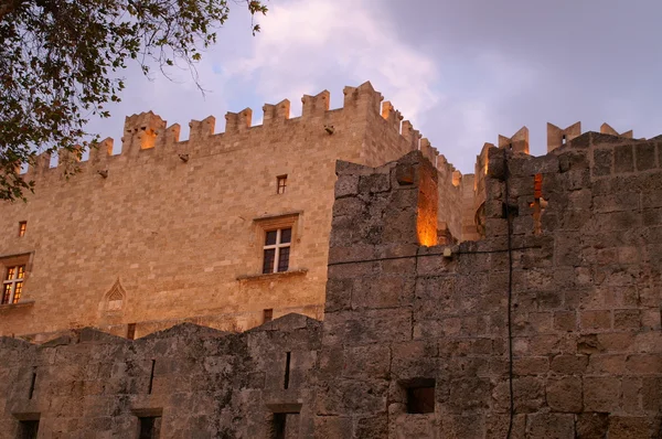 Rhodes kasteel, crusaiders — Stockfoto