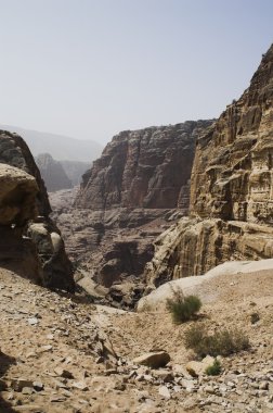 Petra Harabeleri ve Ürdün dağlar