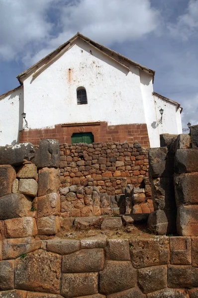 Inca kalesi kalıntıları chinchero — Stok fotoğraf