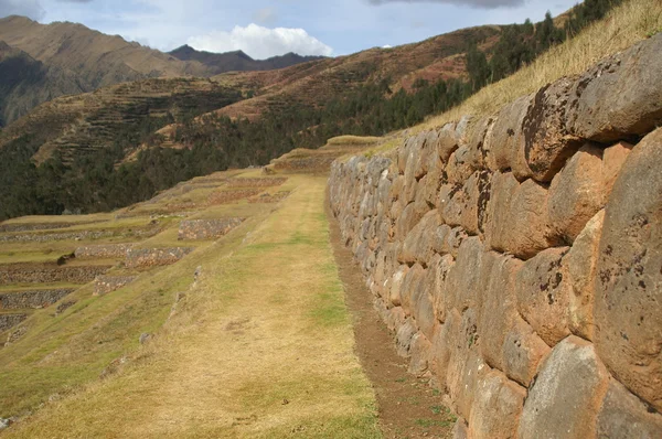 Τα ερείπια του chinchero κάστρου Inca — Φωτογραφία Αρχείου
