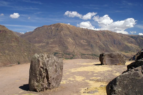 Ruínas incas em Pisac — Fotografia de Stock