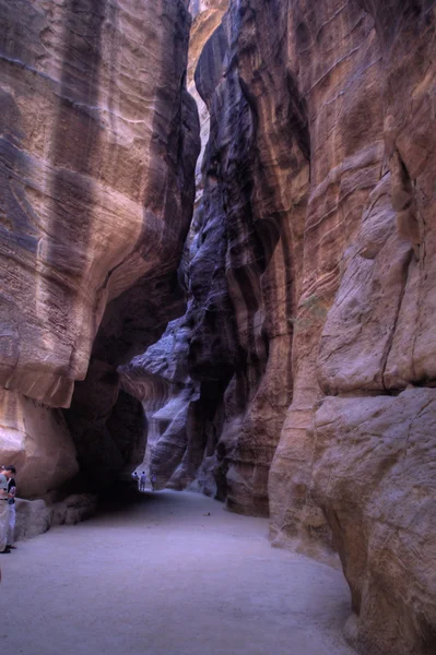 Petra ruïnes en bergen in Jordanië — Stockfoto