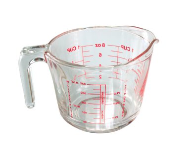 A measuring mug isolated clipart