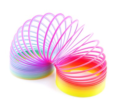 Rainbow spiral spring on-the-mitre clipart