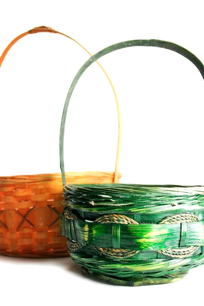 Baskets isolated — Stock Photo, Image