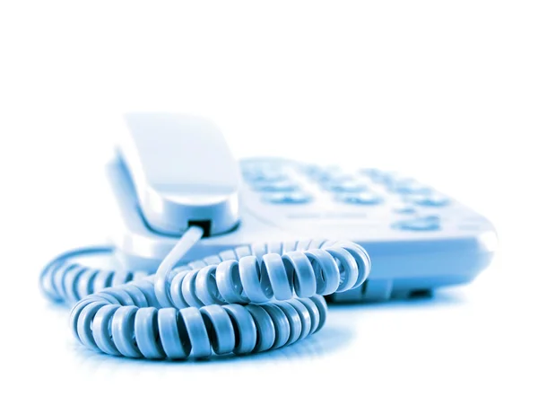 Telefon w tryb oczekiwania na białym tle — Zdjęcie stockowe