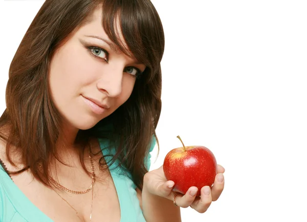 stock image Woman with apple