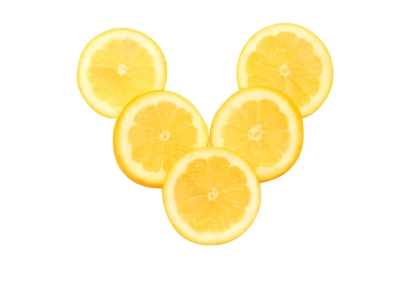 Several pieces of fresh lemon — Stock Photo, Image