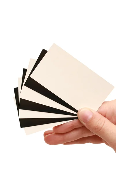 Контрастная визитная карточка — стоковое фото