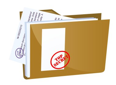 Secret document clipart