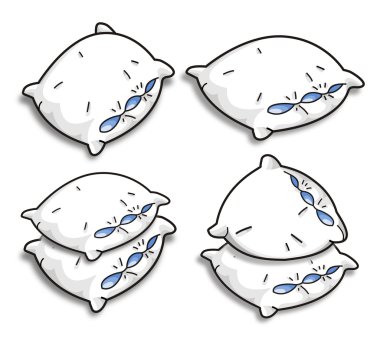 Vector pillows clipart