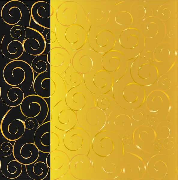 Eleganter schwarzer und goldener Hintergrund — Stockvektor