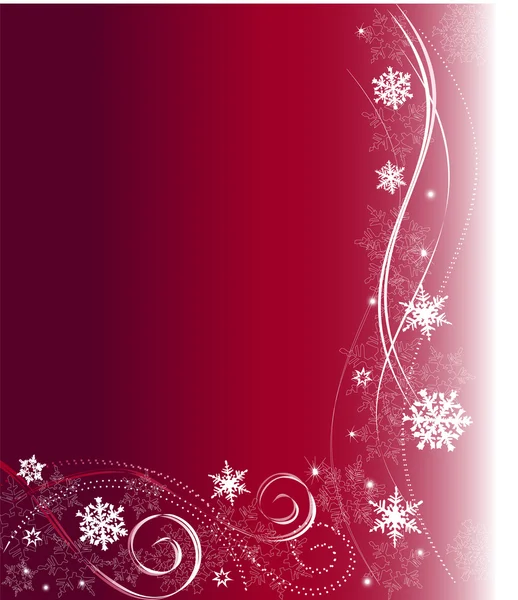 Fondo rojo de Navidad — Archivo Imágenes Vectoriales