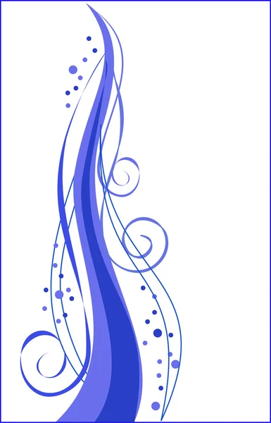 Spiral prydnaden i blått — Stock vektor