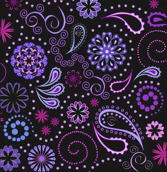 Seamless paisley background — Stock Vector