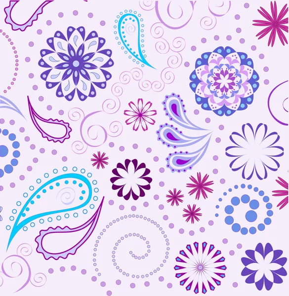 Seamless paisley background — Stock Vector
