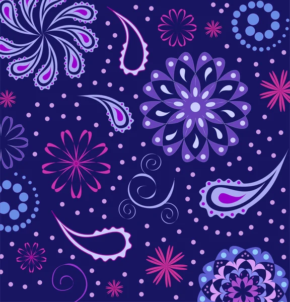 stock vector Seamless paisley background