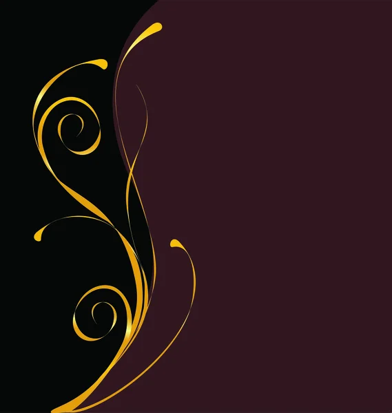 黒とゴールドのエレガントなベクトルの背景 — ストックベクタ