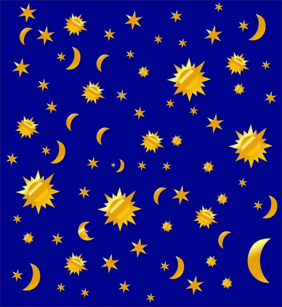Cielo nocturno, vector — Archivo Imágenes Vectoriales