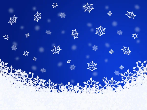 Winter Hintergrund (dunkelblau) — Stockfoto