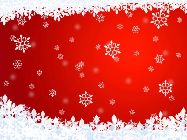 Winter achtergrond (rood) — Stockfoto