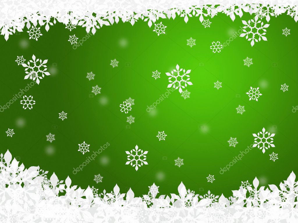 Winter background (green)