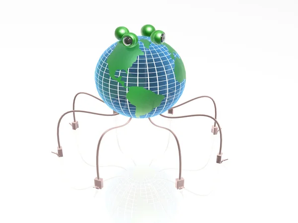Aranha do globo — Fotografia de Stock