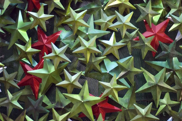 Metallic Christmas Stars — Stock Photo, Image
