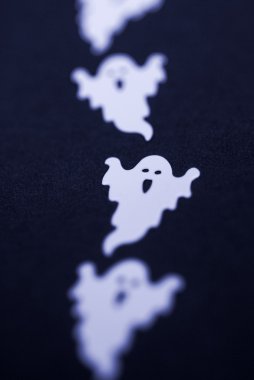 Line of ghosts clipart