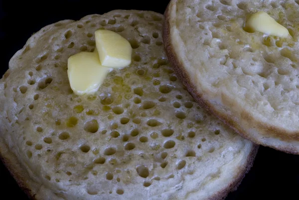 バターを塗ったクランペット — ストック写真