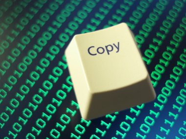 Computer copy key clipart