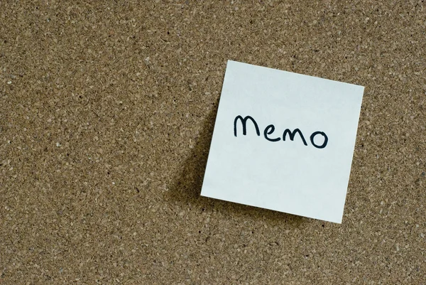Sticky memo note — Stock Photo, Image