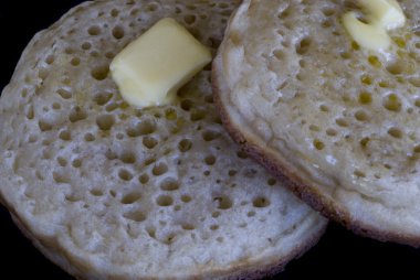 Buttered crumpets clipart