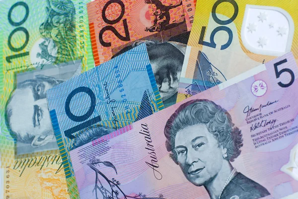 Billetes australianos — Foto de Stock