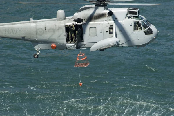 海军救援直升机 — 图库照片