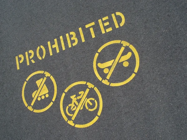 Pas de vélo ou de patinage — Photo