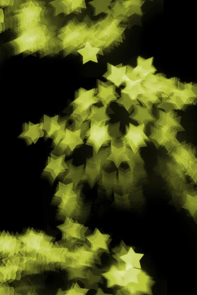 Yellow Bokeh Stars — Stock Photo, Image