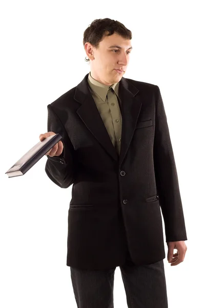 stock image Man in black suit