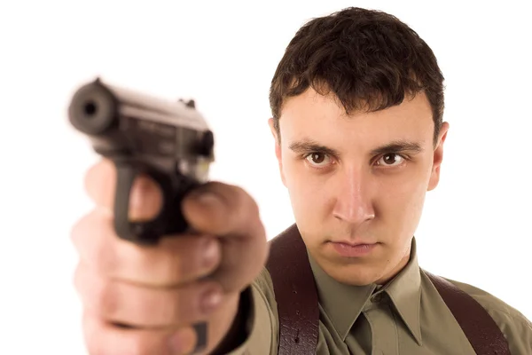 stock image Man with gun