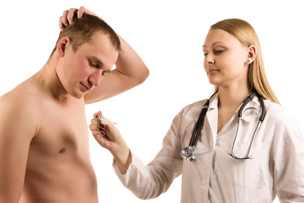 Patient with doctor — Stock Photo, Image