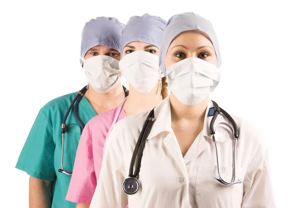 Dos médicos y enfermera —  Fotos de Stock