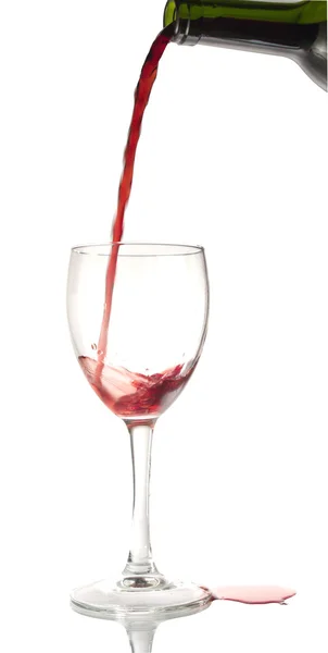 Vino rosso versando — Foto Stock