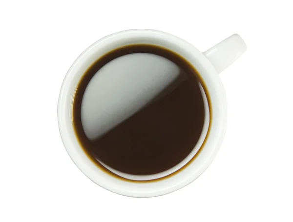 Kaffeetasse mit Schneideweg — Stockfoto