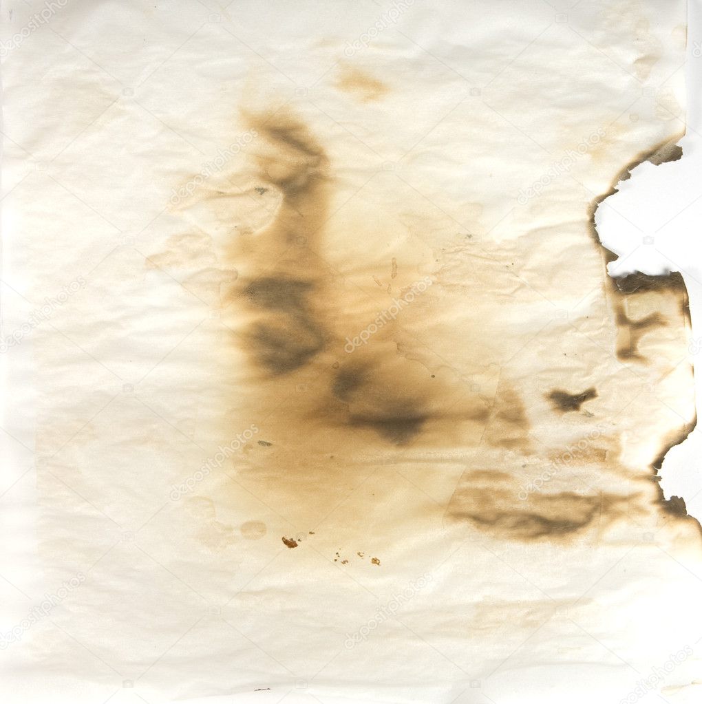 Burnt parchment paper