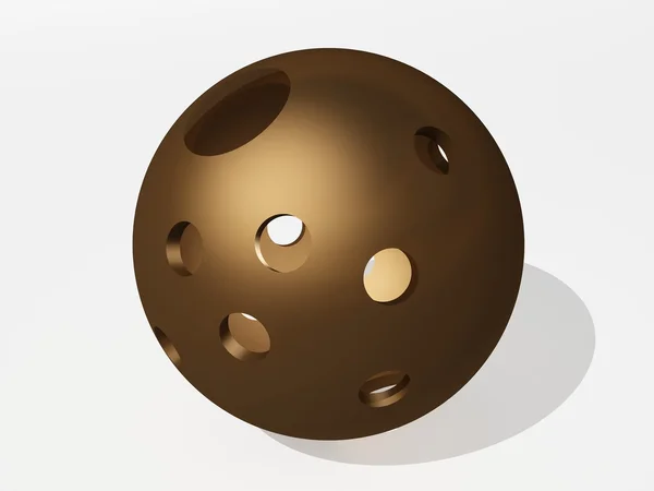 En boll med hål — Stockfoto