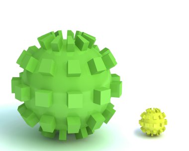 Cubic balls clipart