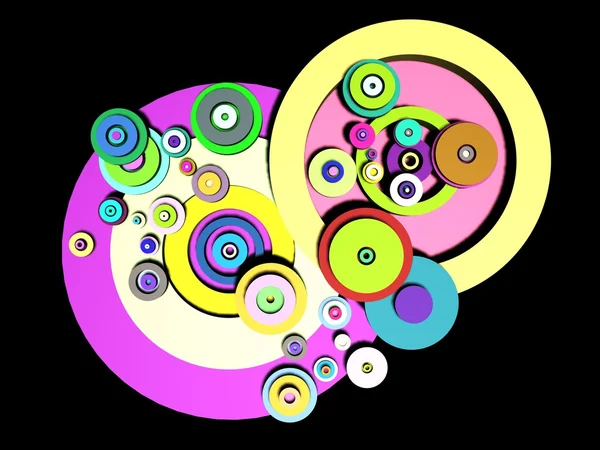 Veelkleurige cirkels — Stockfoto