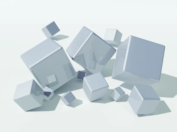 Сірий кубів — стокове фото